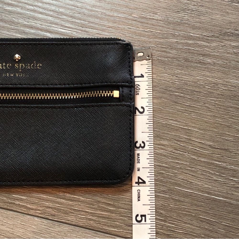 Kate Spade Bee Mika’s Pond Black Saffiano Leather Wristlet/Wallet - Picture 4 of 10